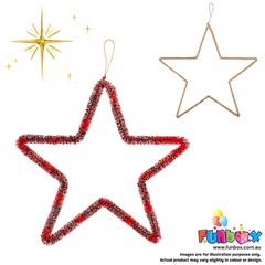 Woven Christmas Star Decoration