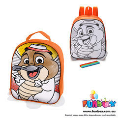 Colour-In Platypus Backpack with Markers