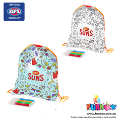 50% OFF: AFL Licensed GOLD COAST SUNS Drawstring Backpack (OLD LOGO)