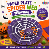 FREE Download: Halloween Paper Plate Spider Weaving Activity!