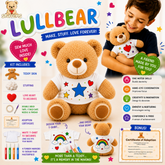 Lullabear Teddy Stuffems (with T-Shirt)
