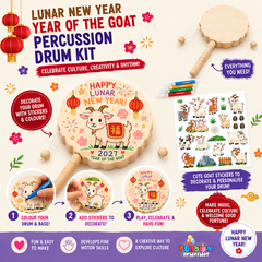 Lunar New Year Percussion Hand Drum Kit (Year Of The Goat)