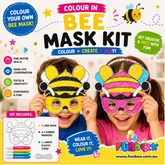 Bee Colour-In Mask Kit