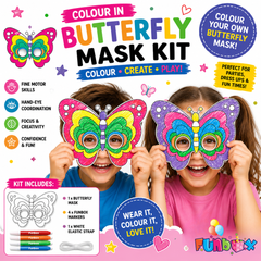 Butterfly Colour-In Mask Kit