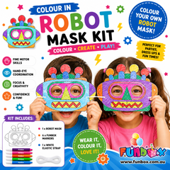 Robot Colour-In Mask Kit