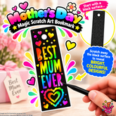 Mother's Day Magic Scratch Art Bookmark