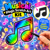 Musical Note Magic Scratch Art