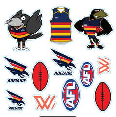 25% OFF BULK BUY SALE! (BULK - 100 UNITS) AFL Licensed Individual Team Sticker Sheets - Choose Your Team