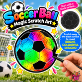 Soccer Ball Magic Scratch Art