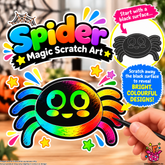 Spider Magic Scratch Art