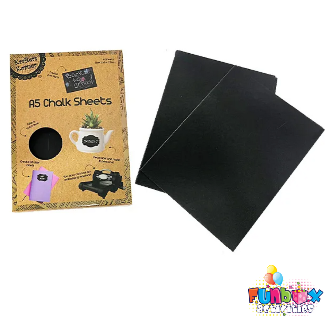 A5 Chalk Sheets 6-Pack