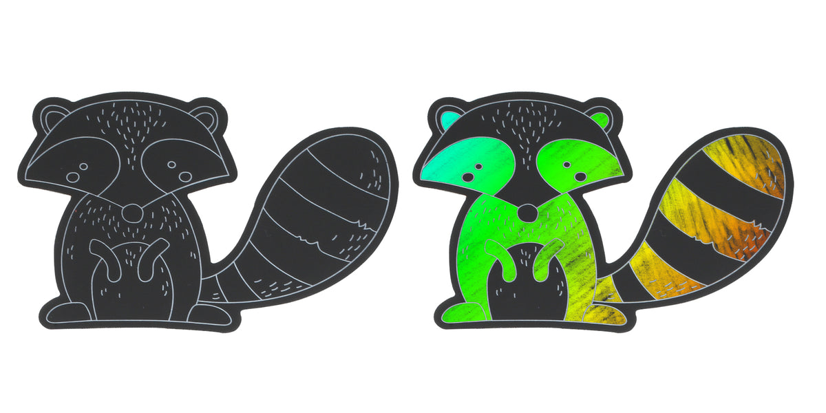 Racoon Magic Scratch Art