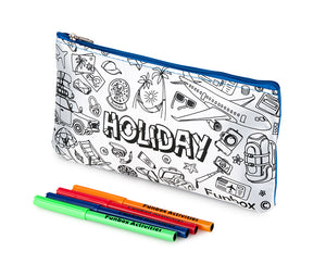 Colour-In Holiday Pencil Case