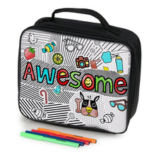 Load image into Gallery viewer, Colour-Me-In Lunch Box AWESOME with Markers