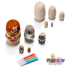Design Your Own Aussie Animal Babushka Nesting Dolls