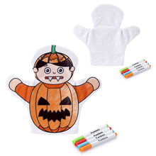 Load image into Gallery viewer, Halloween Colour-Me-In Hand Puppet