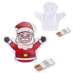 Christmas Colour-Me-In Hand Puppet