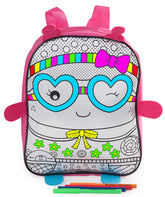 Colour-Me-In Girlie Backpack with Markers