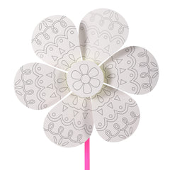 Colour-In Flower Windmill Kit