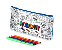 Load image into Gallery viewer, Colour-In Holiday Pencil Case