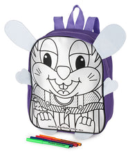 Load image into Gallery viewer, Colour-Me-In Bunny Backpack with Markers
