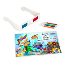 Load image into Gallery viewer, Queensland Activity Book with Markers and 3D Glasses