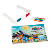 Load image into Gallery viewer, Sydney Activity Book with Markers and 3D Glasses