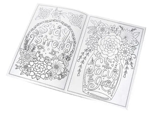 Inspirational Quotes Activity & Colouring Book - BULK BUY 48 units
