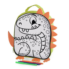 Load image into Gallery viewer, Colour-Me-In Dinosaur Backpack