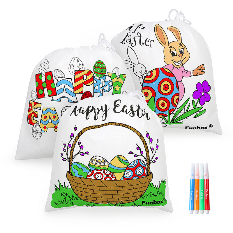 Easter Colour-In Drawstring Bag