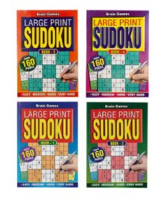 Large Print A4 Adult Sudoku Activity Book