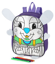 Load image into Gallery viewer, Colour-Me-In Bunny Backpack with Markers