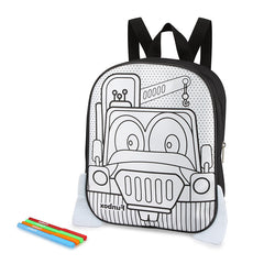 Colour-Me-In Truck Backpack with Markers