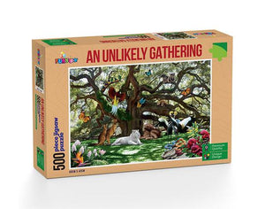 An Unlikely Gathering Jigsaw Puzzle 500 Piece Puzzle
