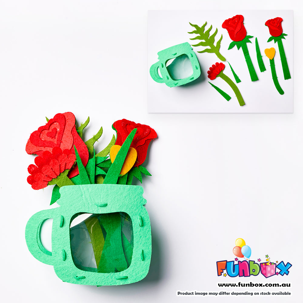 DIY Felt Flower In A Vase Kit