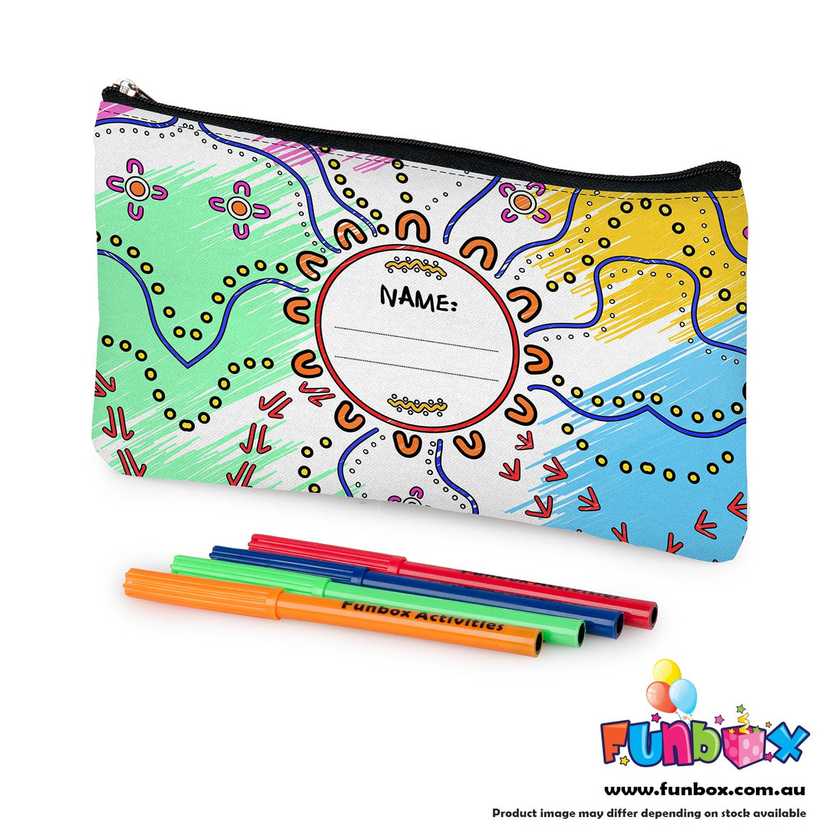 Colour-In Fun at School Pencil Case by Iesha Wyatt