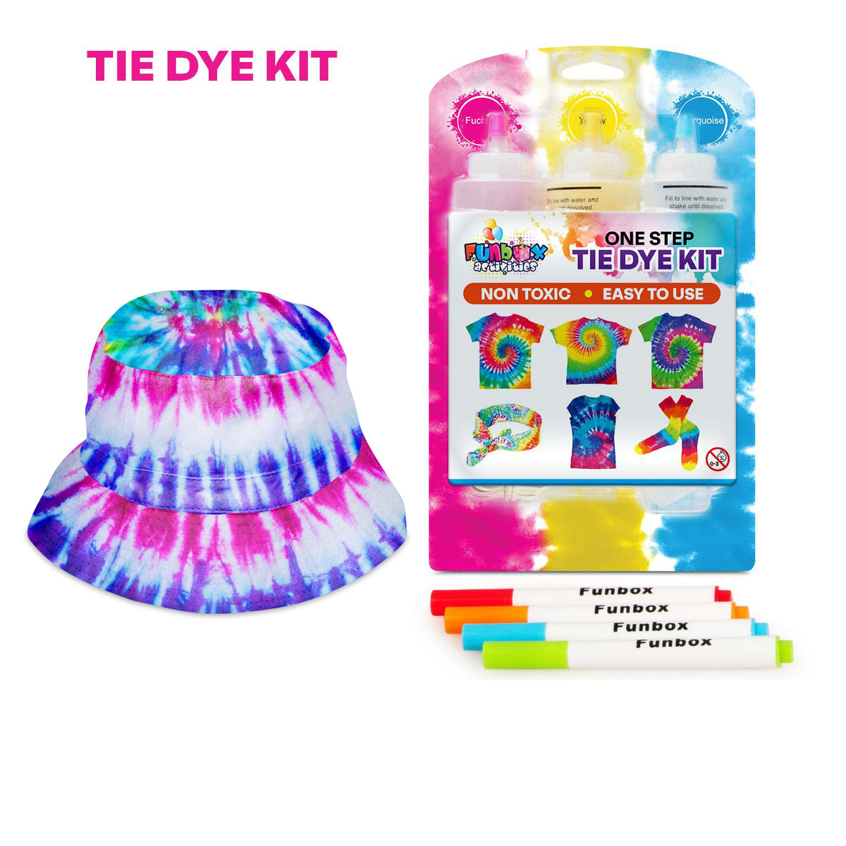 Tie Dye Kit with Sunsmart Bucket Hat