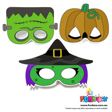 Load image into Gallery viewer, Halloween-Themed Colour-In Mask Kit - BULK BUY (200 Units)