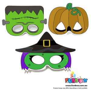 Halloween-Themed Colour-In Mask Kit - BULK BUY (200 Units)