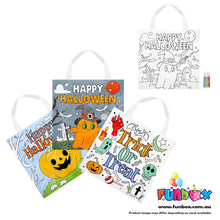 Load image into Gallery viewer, Halloween Colour-In Tote Bag