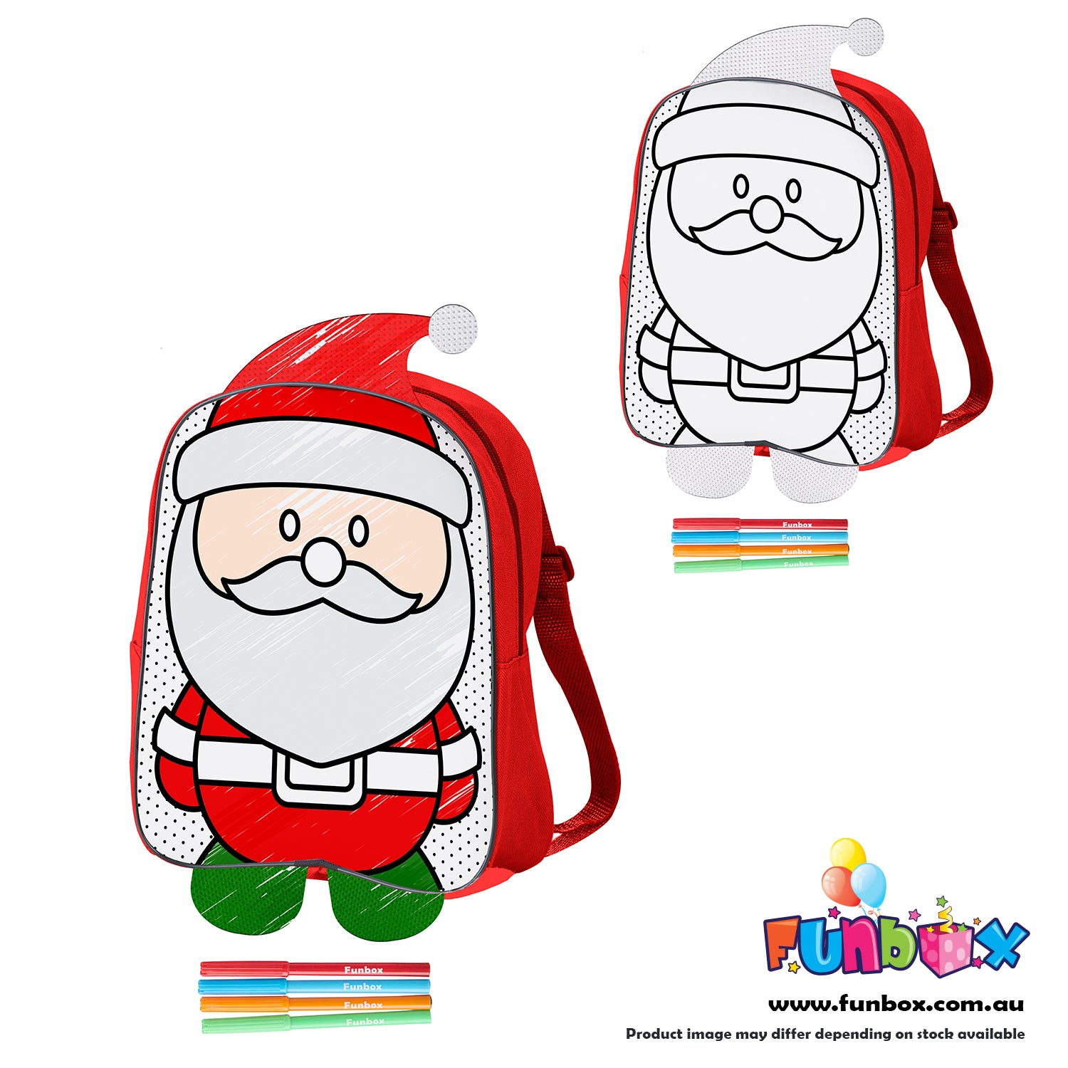 Colour-Me-In Santa Backpack