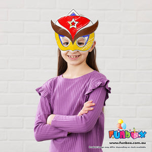 Superhero Colour-In Mask