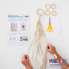 DIY Macramé Pot Holder Kit - BULK BUY 50 UNITS