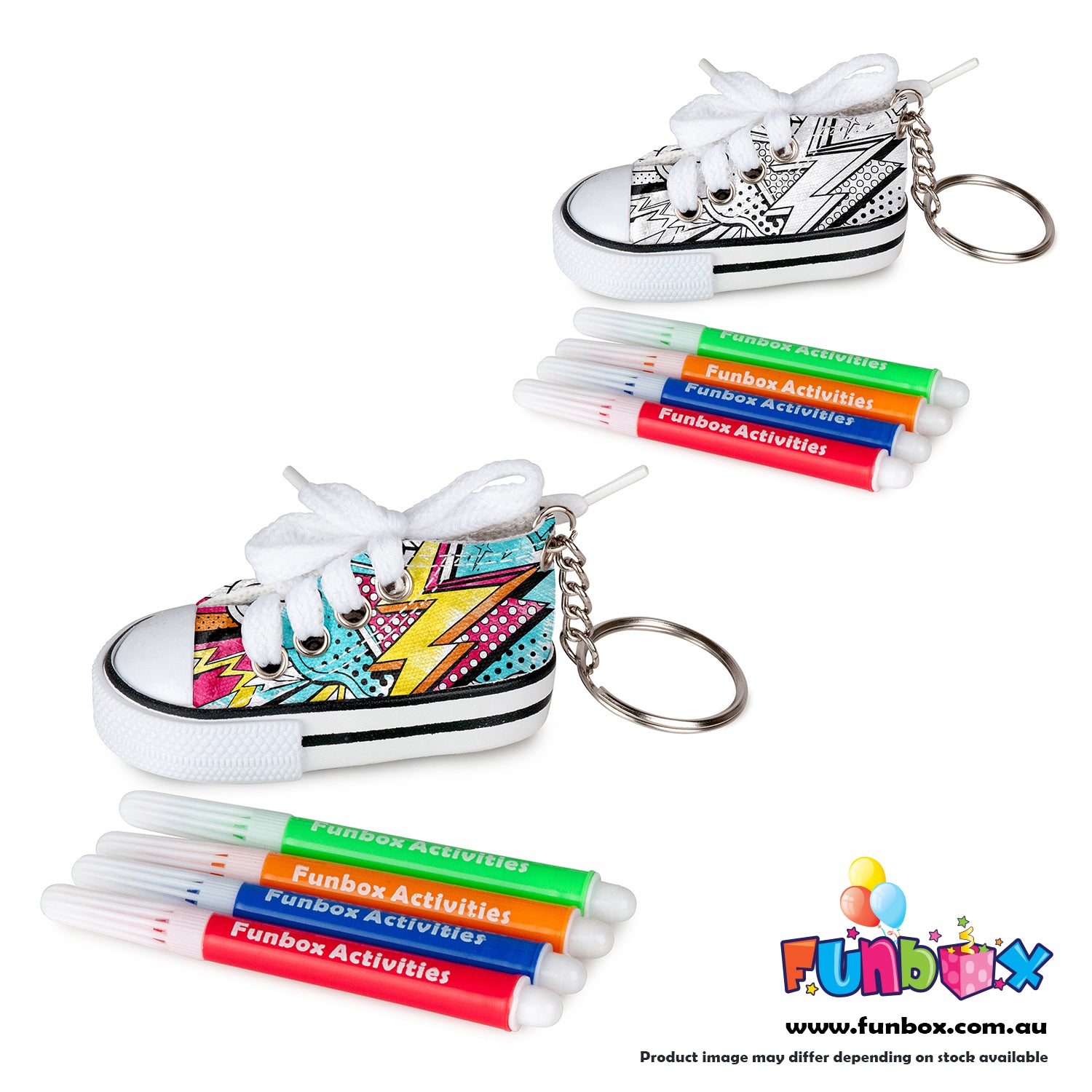 Shoe Colour-In Keyring - New Design!