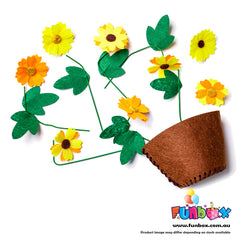 DIY Felt Flower Pot Kit