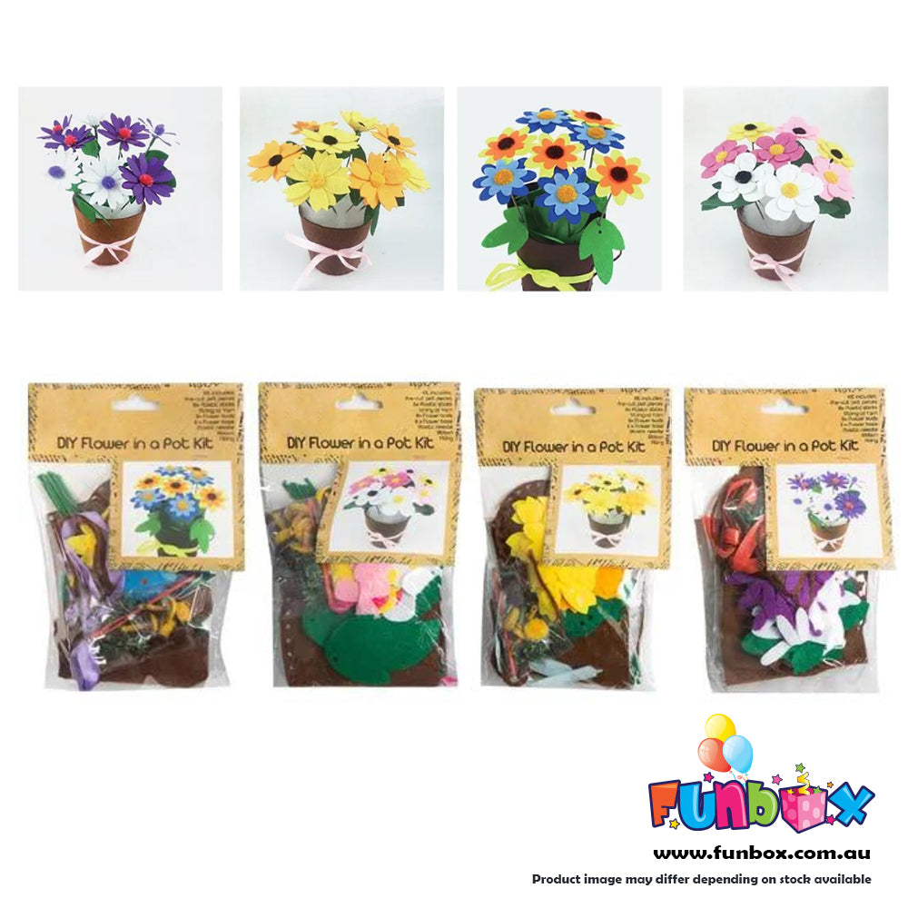 DIY Felt Flower Pot Kit