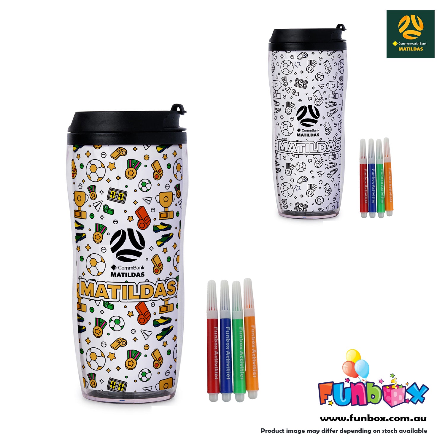 Matildas Colour-In Travel Mug