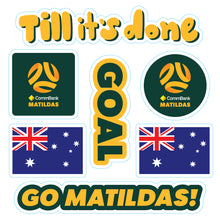 Load image into Gallery viewer, Matildas Stickers - Pack of 50 - Pre-Order now!