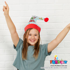 Colour-In Christmas Santa Hat (Includes Markers)