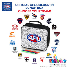 AFL Colour-In Lunch Box - Choose Your Team! (10-PACK)